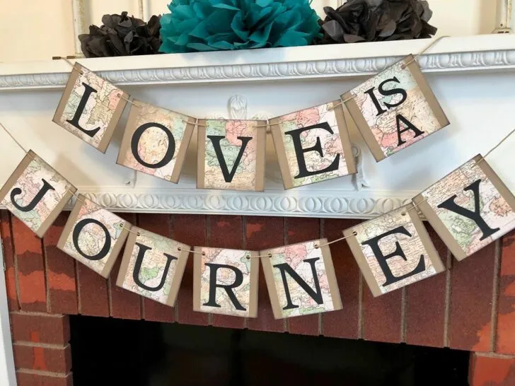 travel theme wedding couples shower