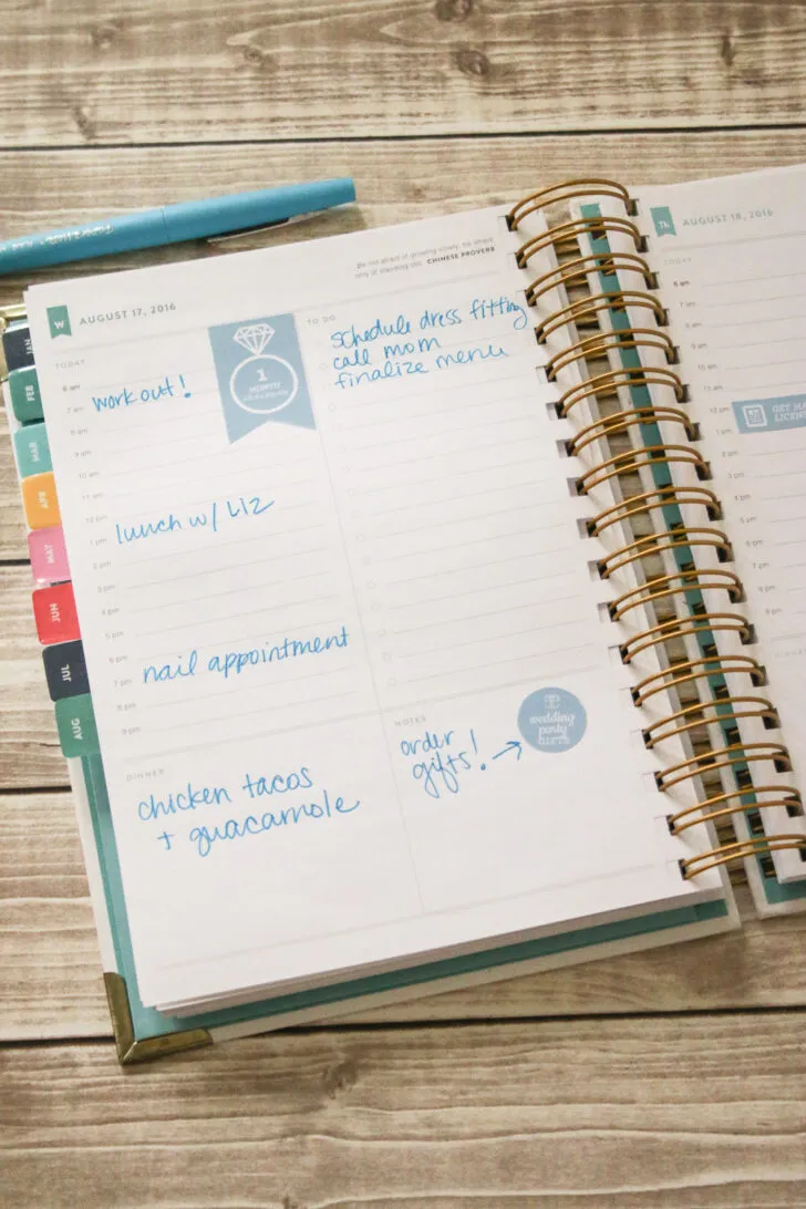 Learn how to make these darling wedding planning stickers for your day planner using the @Cricut Explore Air! FREE Downloadable Files!!