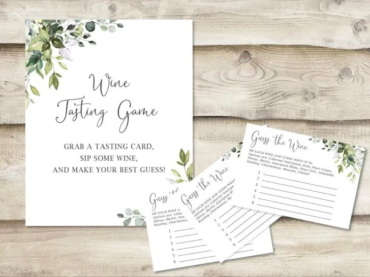 wine tasting couples shower