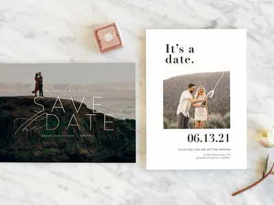 Save the Date for Your Big Day with Minted!