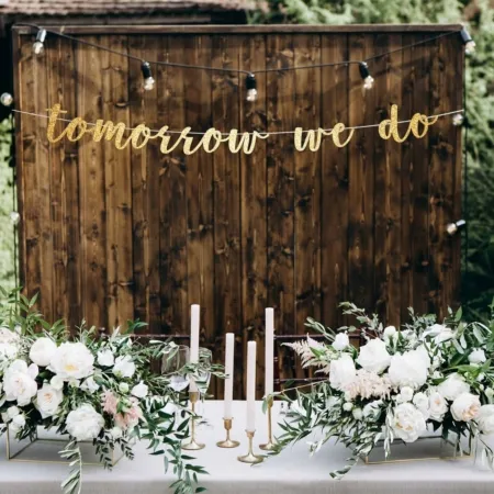 wedding rehearsal sign