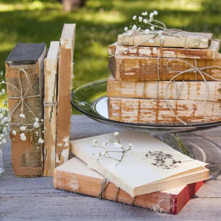 book wedding decor