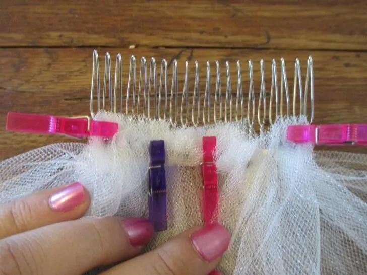 wedding veil comb