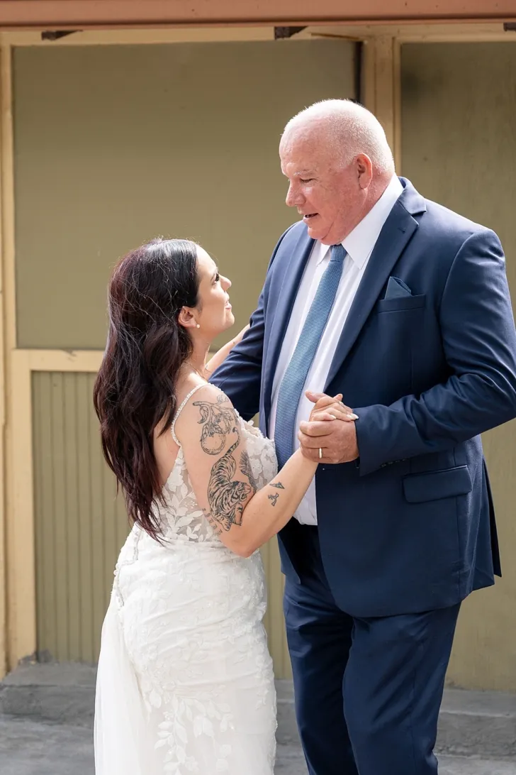 bride and father of the bride's first dance
