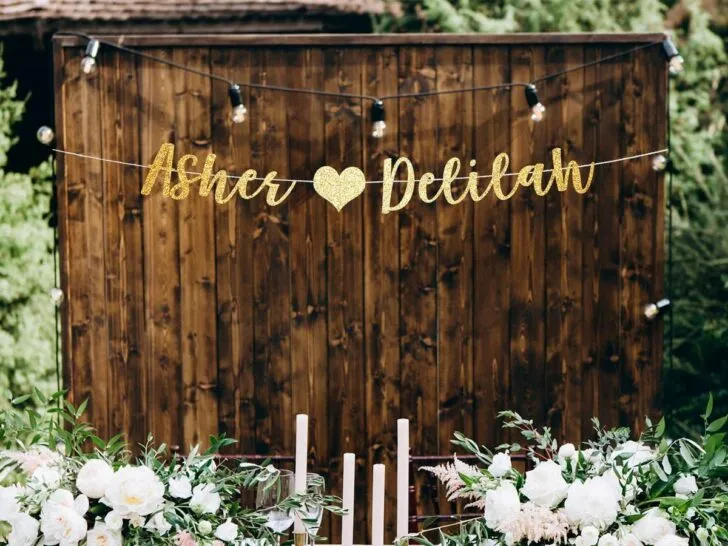 custom banner jack and jill party ideas