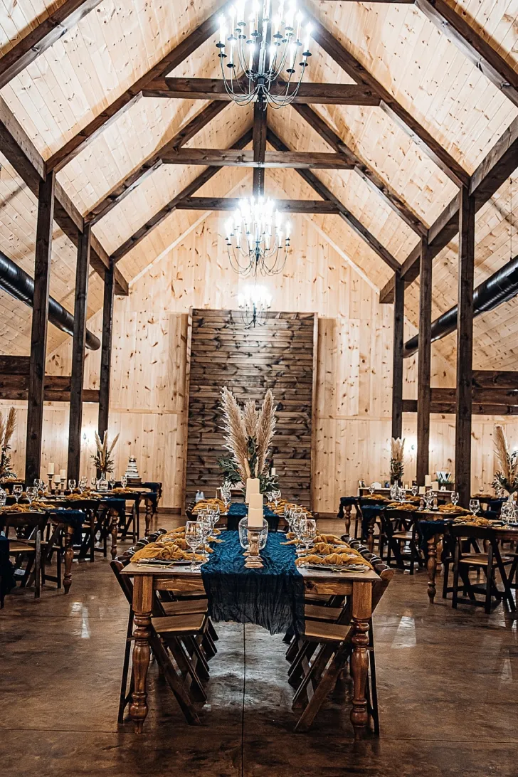 interior of the wildflower barn venue