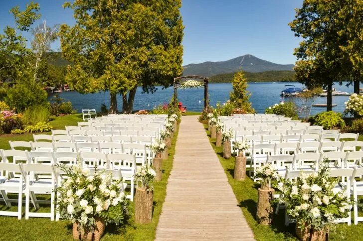 lakeside wedding non-traditional venue
