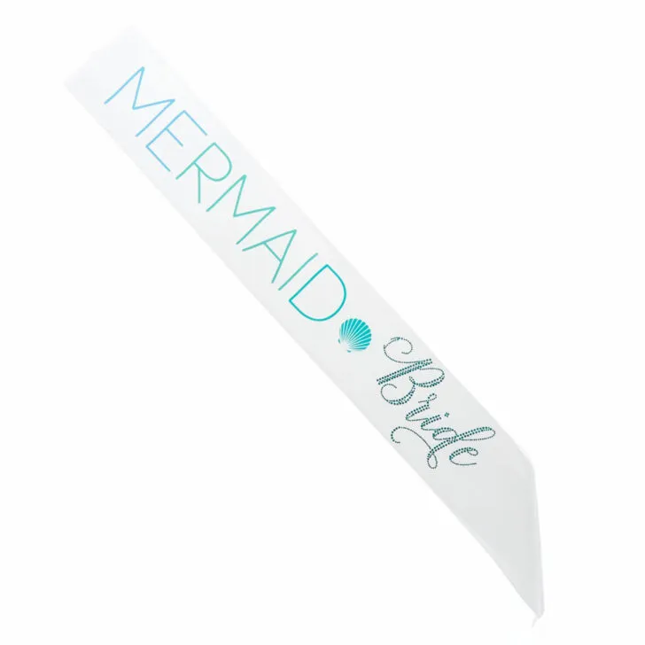 mermaid bride sash