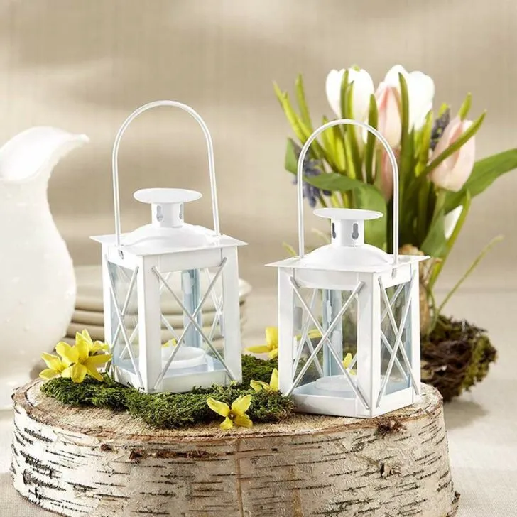 amazon wedding decor - basic white lantern