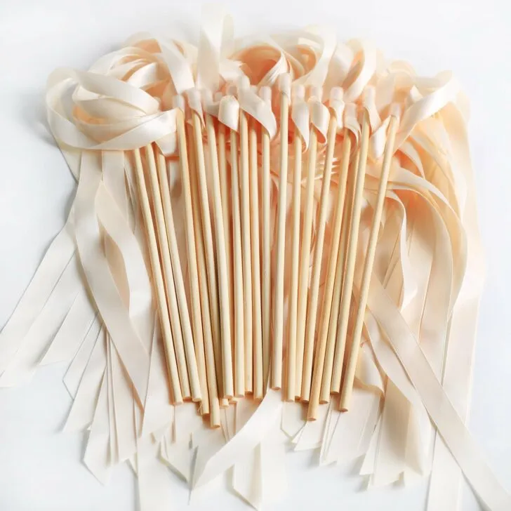 amazon wedding decor - ribbon wands