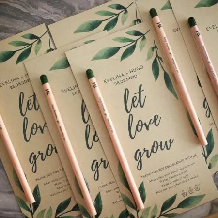Let Love Grow Eco-friendly wedding favors