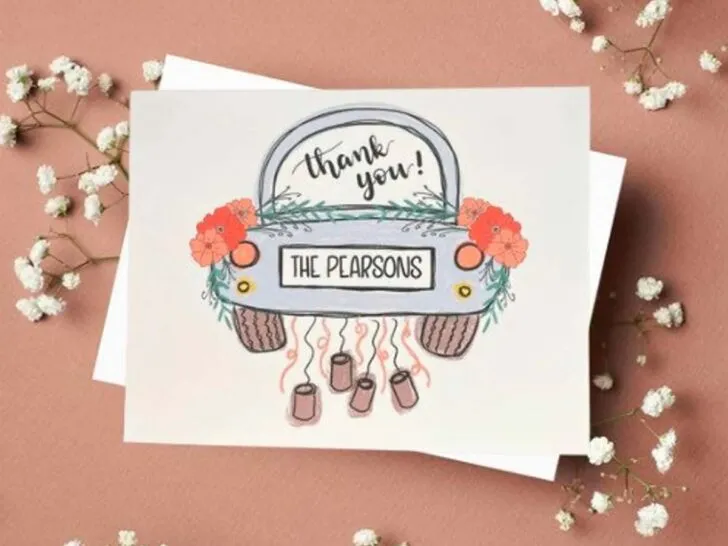 personalized thank you cards
