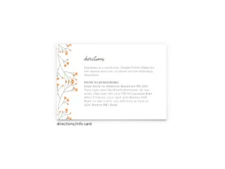 Bryce Wedding Enclosure Card - Free Printable Wedding Invitations - Edit with Canva!