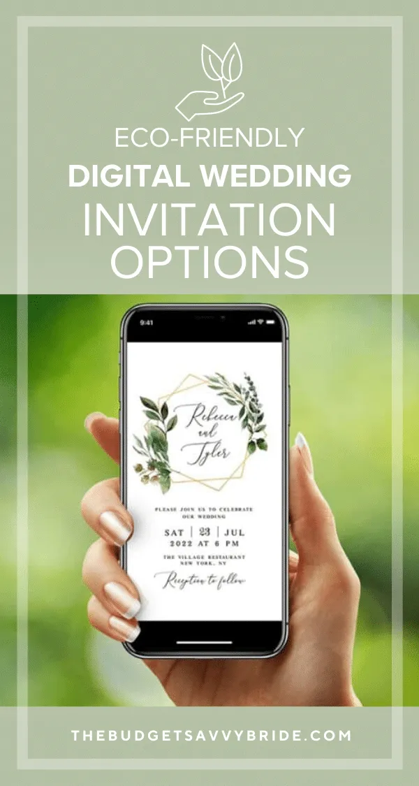Be eco-friendly and budget-friendly with your wedding choices by embracing the benefits of digital wedding invitations!