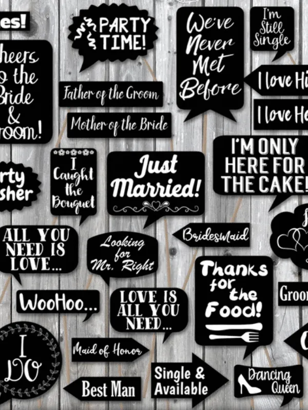 We’ve rounded up a list of items you could use to put together your own DIY wedding photo booth for your wedding reception. From backdrops to tech essentials and lighting, to props and accessories, here are some great finds to bring your photo booth dreams to life.