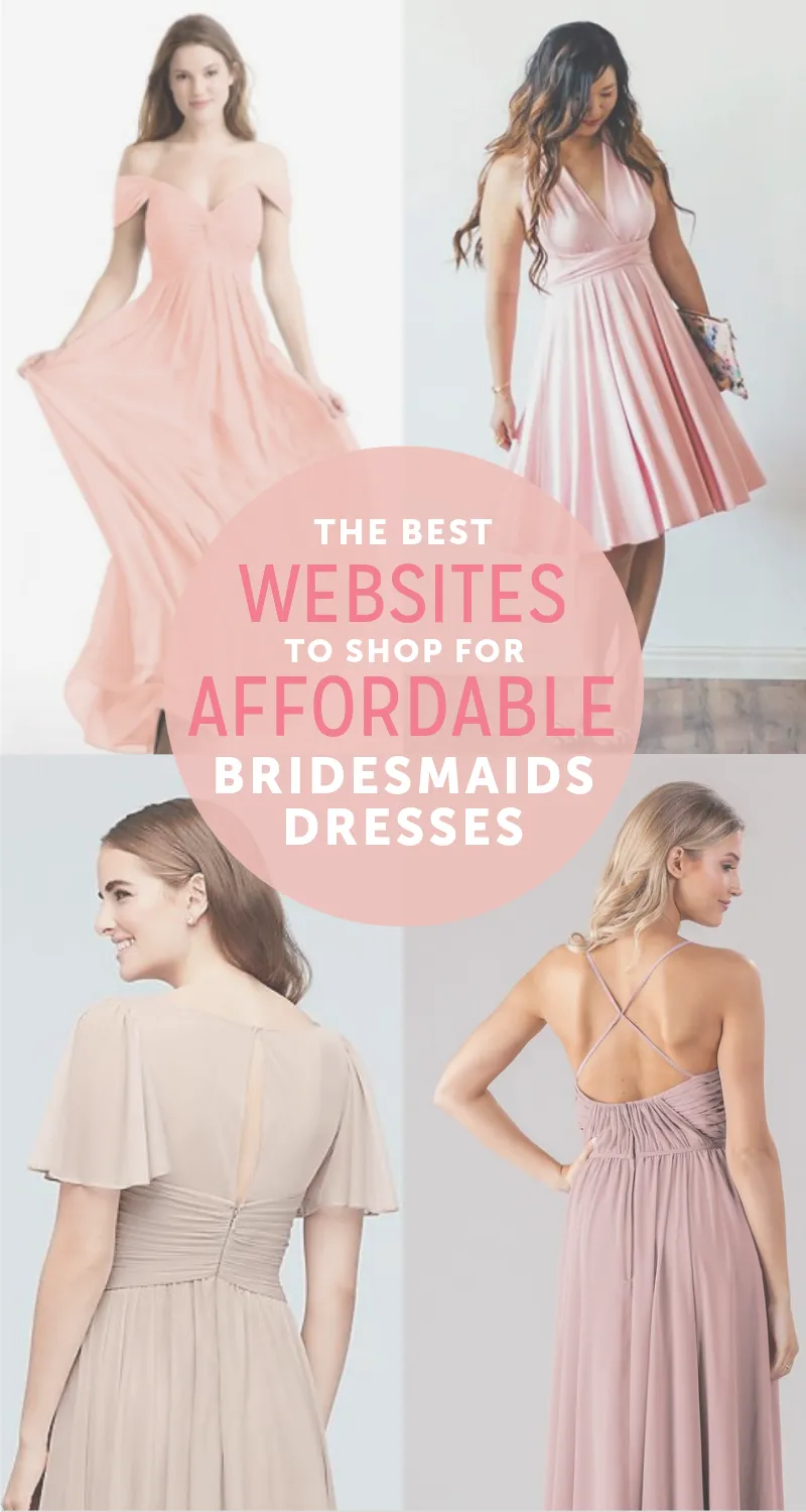 Check out out favorite websites for cheap bridesmaid dresses!