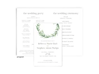 Free Editable Wedding Program • Chelsea Collection • The Budget Savvy Bride