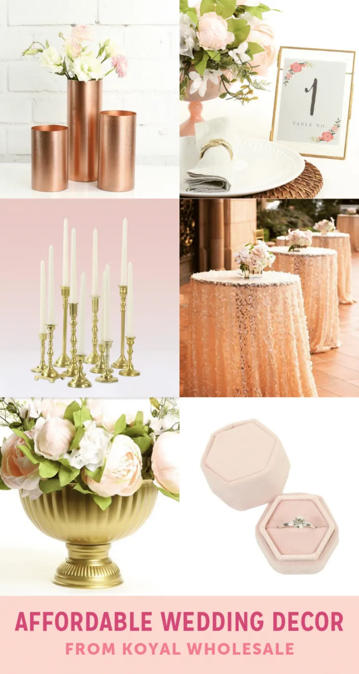 affordable wedding decor from koyal wholesale