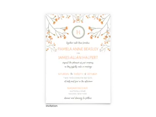 Bryce Wedding Invitation - Free Printable Wedding Invitations - Edit with Canva!