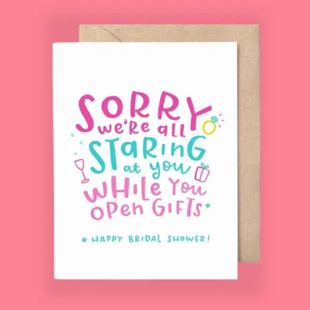 bridal shower card