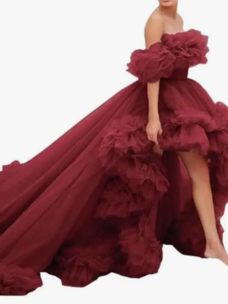 Plus Size Burgundy Wedding Dress from Amazon