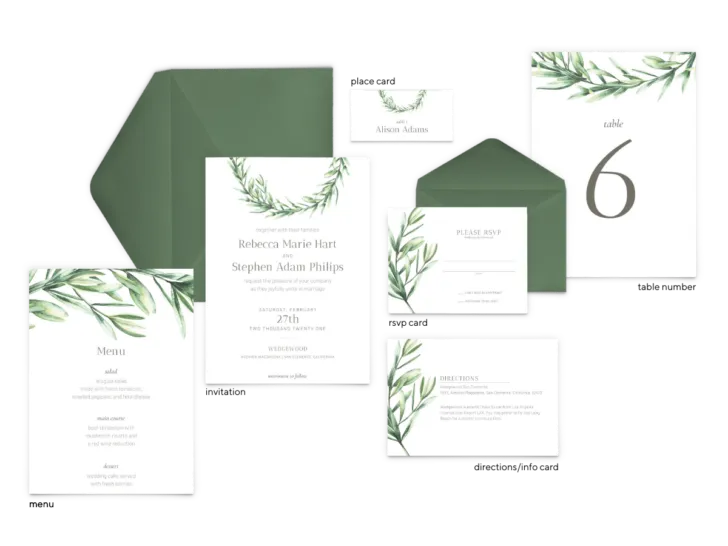Chelsea Suite - Free Wedding Invitation Printables from The Budget Savvy Bride