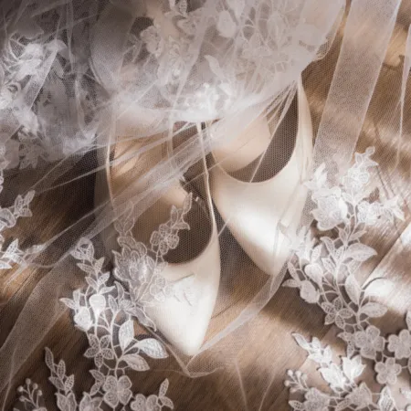 White Wedding Shoes for the Bride