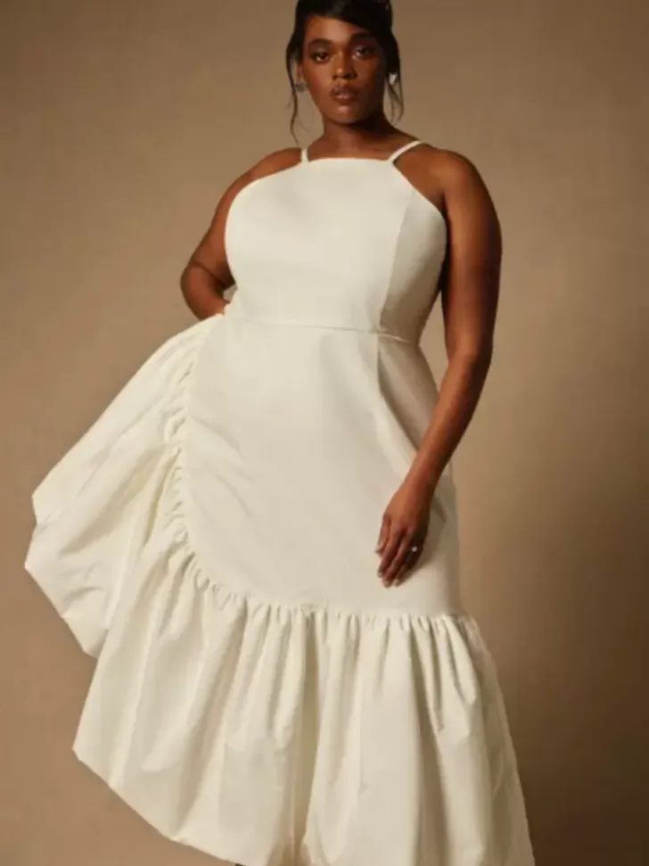 Midi Flounce Dress from Eloquii