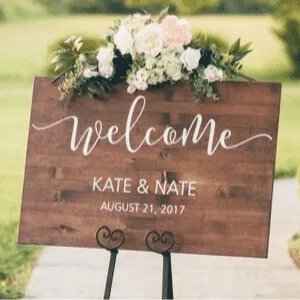 wedding signage wedding decor checklist