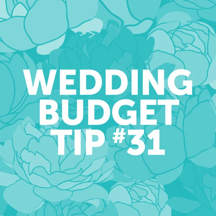 Wedding Budget Tip #31: Choose a non-traditional venue to save money. Think parks, libraries, and zoos, etc.