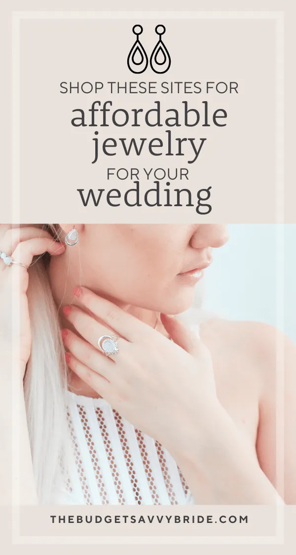 Looking for beautiful wedding jewelry on a budget? Check out these resources for wedding accessories that won't break the bank!